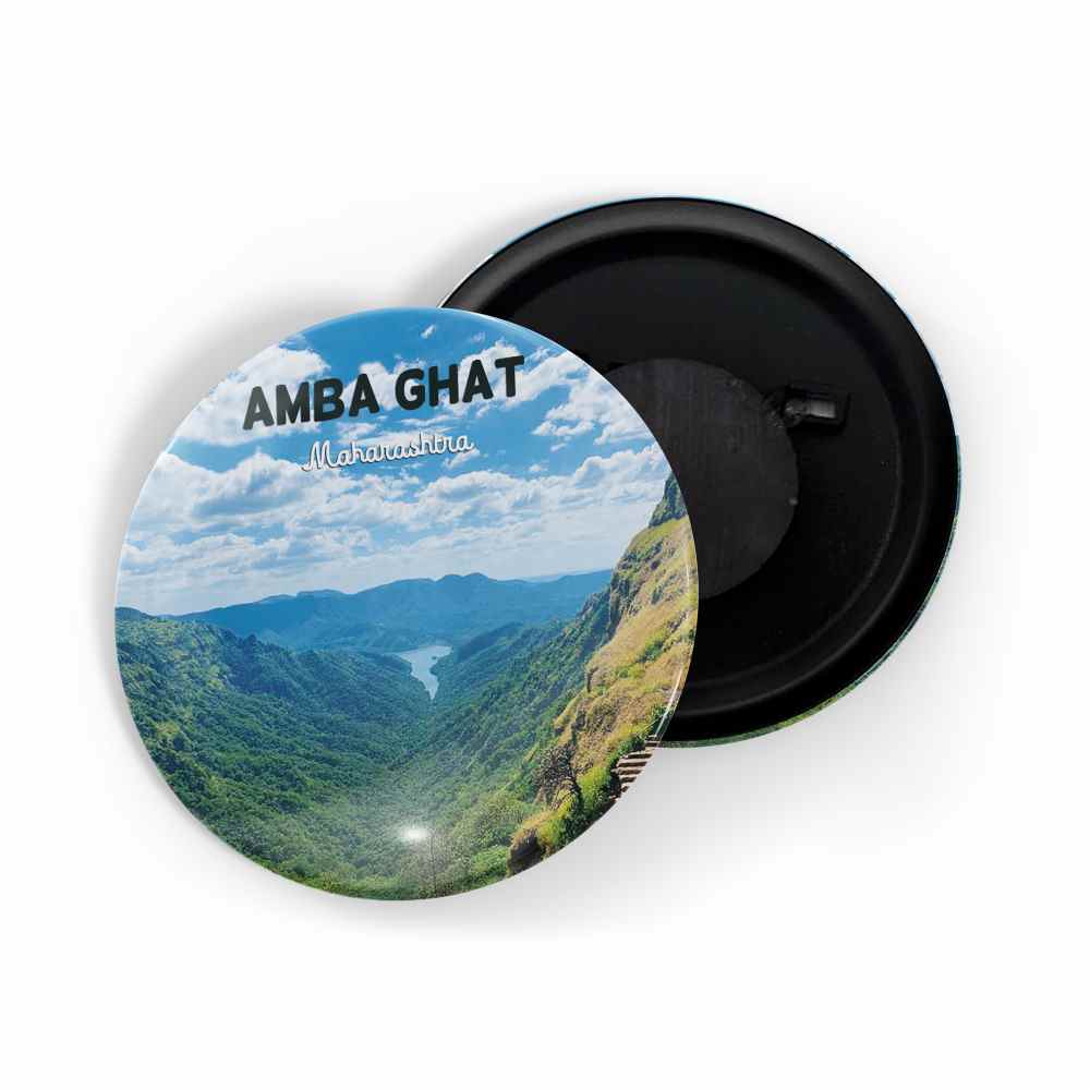 dhcrafts Fridge Magnet Multicolor Maharastra Amba Ghat D2 Glossy Finish Design Pack of 1
